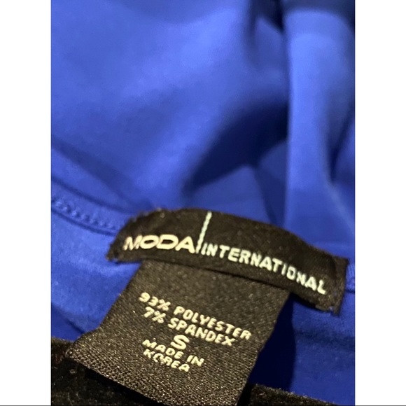 Moda International Bell Sleeve Cobalt Blue S Dress - Picture 3 of 9